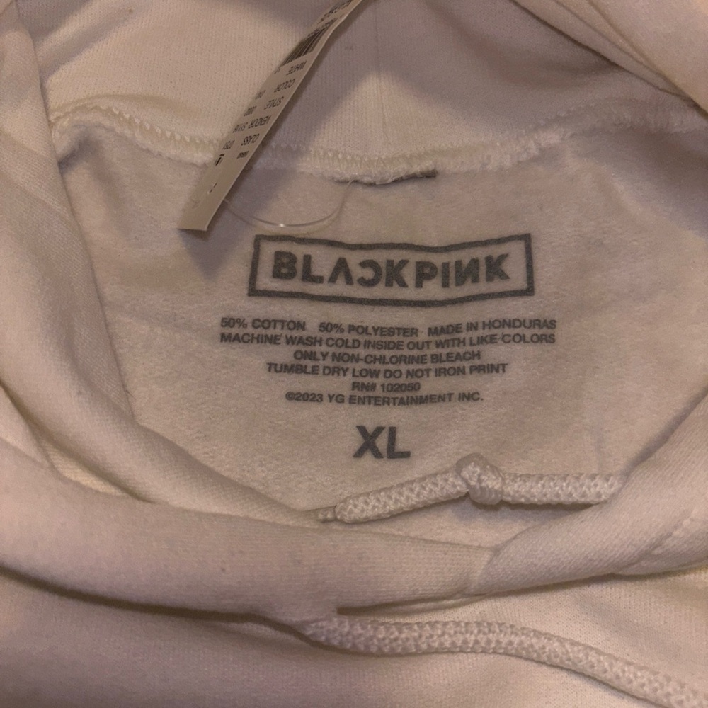 BLACKPINK Born Pink 2022 Official Tour Merch White Hoodie Box Logo Size XL NWT - Picture 4 of 4